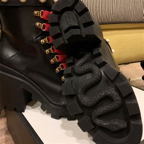 gucci shoes snake price|Gucci boots snake bottom.